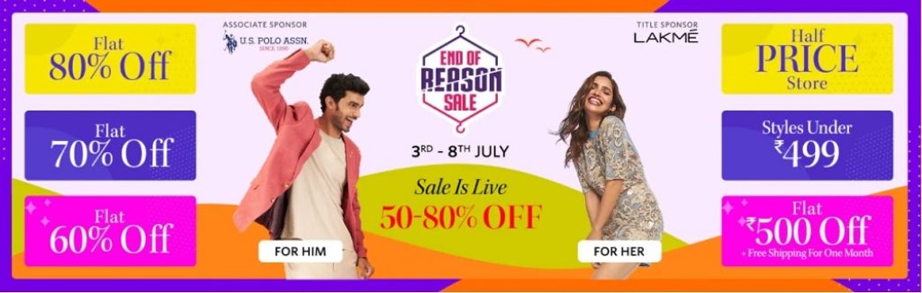 Myntra End Of Reason Sale