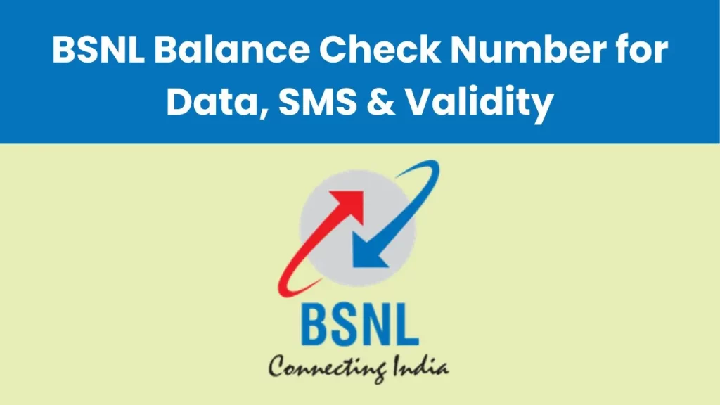 BSNL Balance Check Number, BSNL Balance Check Number for Data, SMS & Validity