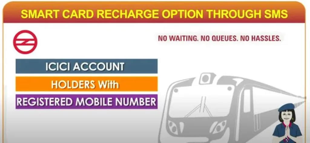 Delhi Metro Card Recharge via SMS