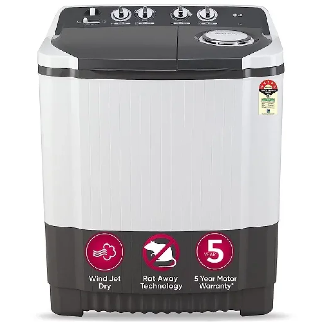 LG 7 kg 5 Star Semi-Automatic Top Load Washing Machine